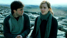 Harry Potter y Hermione en la zona que hoy es visitada por los fanáticos