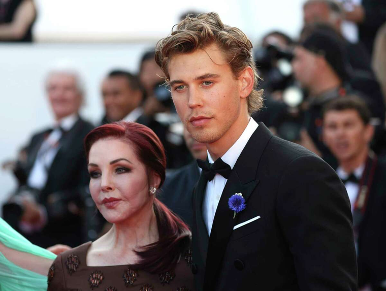 Austin Butler y Priscilla Presley en el Festival de Cannes