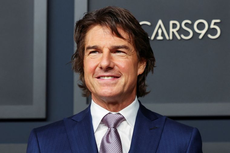 Tom Cruise durante el almuerzo de los nominados a los Oscar 2023