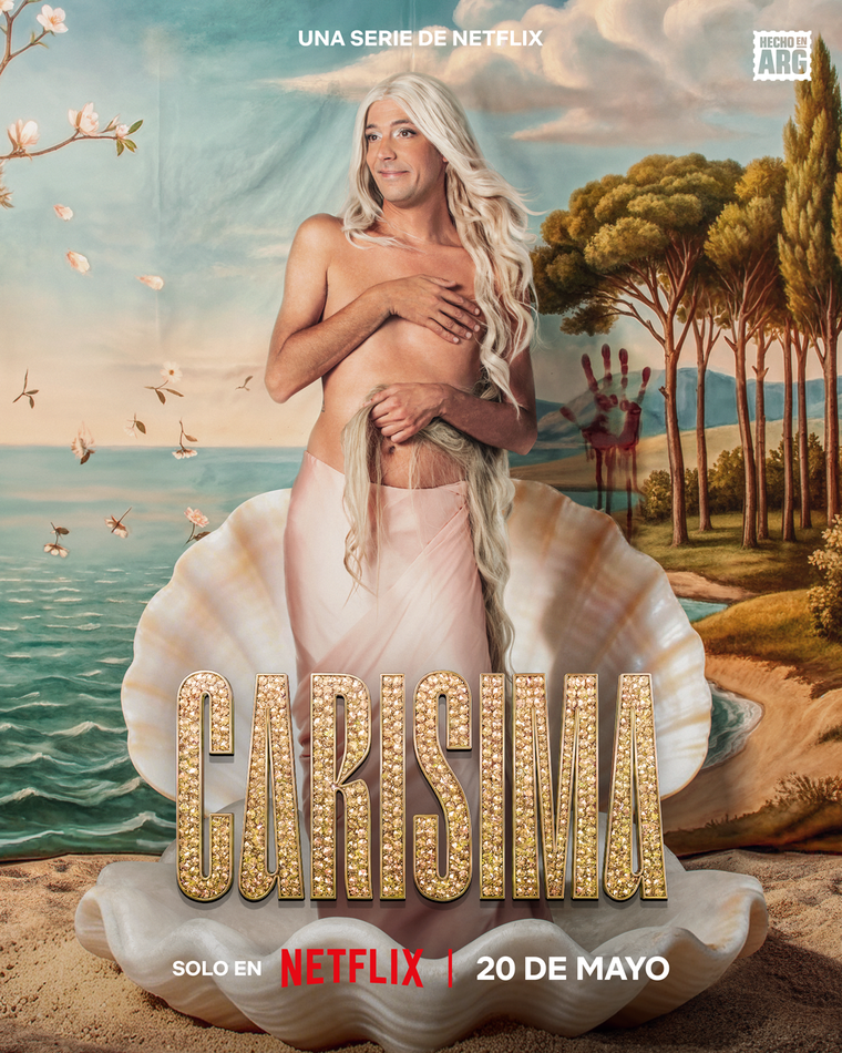 Emulando El nacimiento de Venus de Sandro Botticelli, Caro Pardíaco presentó el póster oficial de su serie para Netflix, la primera de formato corto realizada en la Argentina de la plataforma. Emulando El nacimiento de Venus de Sandro Botticelli, Caro Pardíaco presentó el póster oficial de su serie para Netflix, la primera de formato corto realizada en la Argentina de la plataforma.