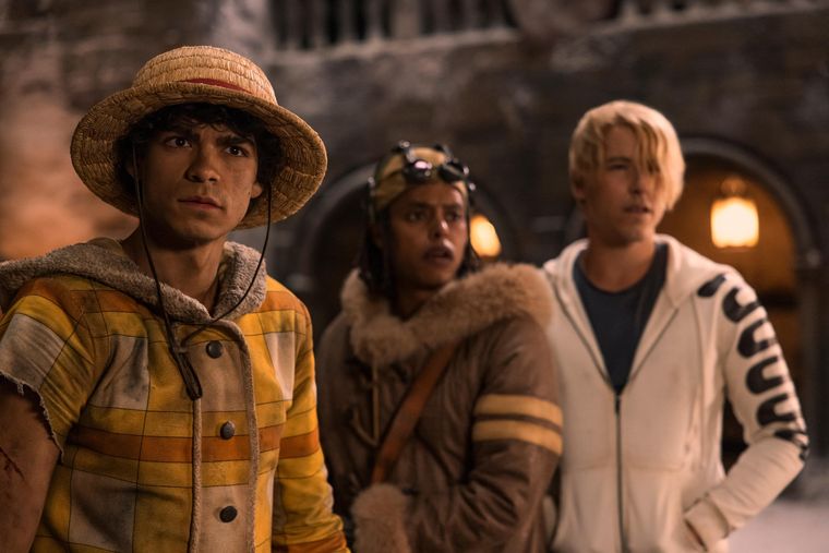 Luffy, Usopp y Sanji en la segunda temporada de One Piece. Luffy, Usopp y Sanji en la segunda temporada de One Piece.