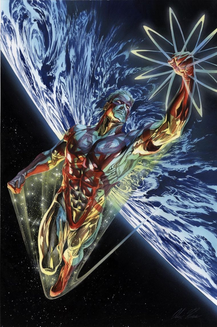 Captain Atom, la versión del gran Alex Ross. Captain Atom, la versión del gran Alex Ross.