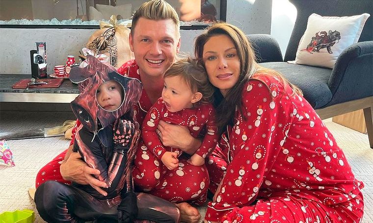 Nick y su familia antes de la llegada del nuevo integrante