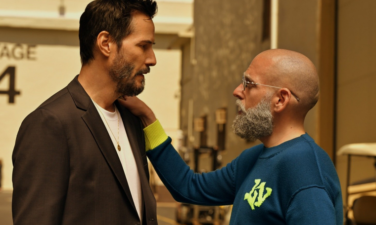 Keanu Reeves y Jonah Hill en Outcome Keanu Reeves y Jonah Hill en Outcome