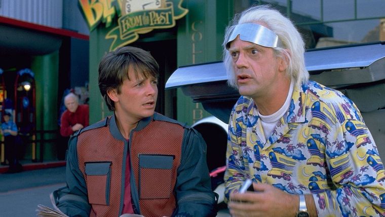 Michael J. Fox y Christopher Lloyd se reencontraron viendo el musical de Volver al futuro en Broadway
