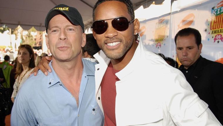 Bruce Willis y Will Smith, amigos detrás de cámara