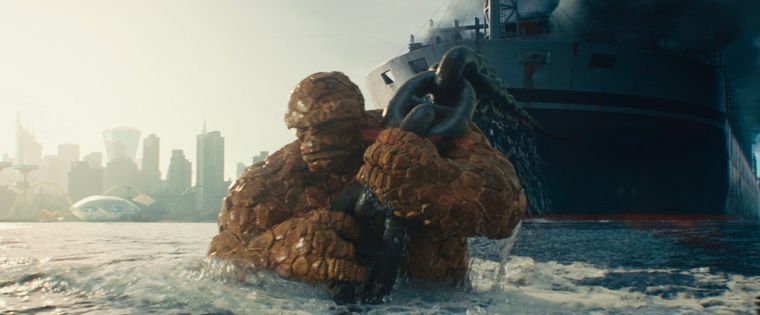 Ben Grimm de Ebon Moss-Bachrach, uno de los miembros de Los Cuatro Fantásticos.