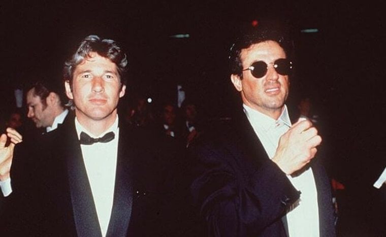 Richard Gere y Sylvester Stallone se conocieron en 1974, cuando sus carreras aún no habían despegado.