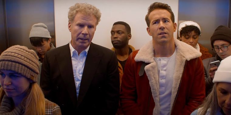 Ryan REynolds junto a Will Ferrell en Spirited