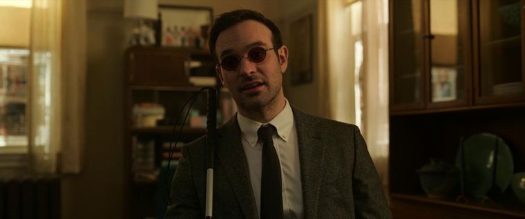 Matt Murdock (Cox) en Spider-Man: No Way Home. Matt Murdock (Cox) en Spider-Man: No Way Home.