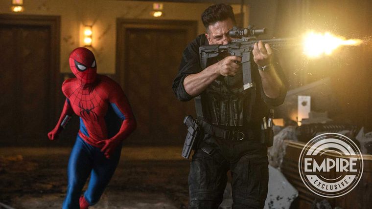 Spider-Man y The Punisher enfrentando a los malos, cada uno con su estilo. Spider-Man y The Punisher enfrentando a los malos, cada uno con su estilo.
