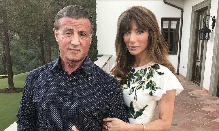 Sylvester Stallone junto a Jennifer Flavin