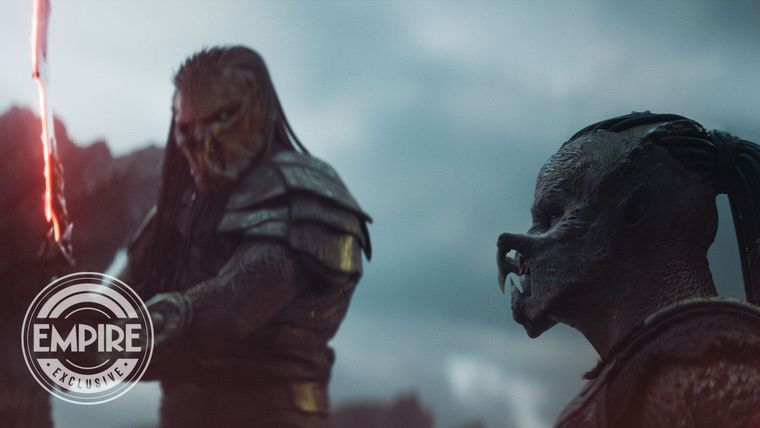 Dos de los nuevos yautja que veremos en Depredador: Tierras Salvajes. Dos de los nuevos yautja que veremos en Depredador: Tierras Salvajes.