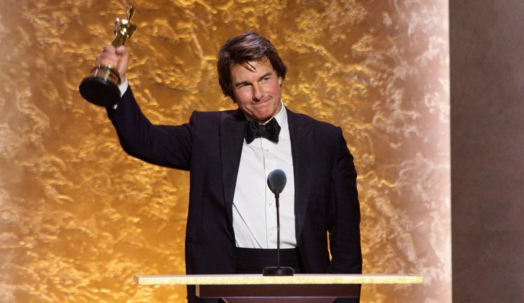 A sus 63 años, Tom Cruise fue reconocido por la Academia