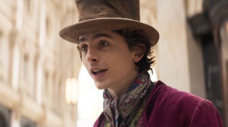 Timothée Chalamet sorprendió en el primer avance de Wonka