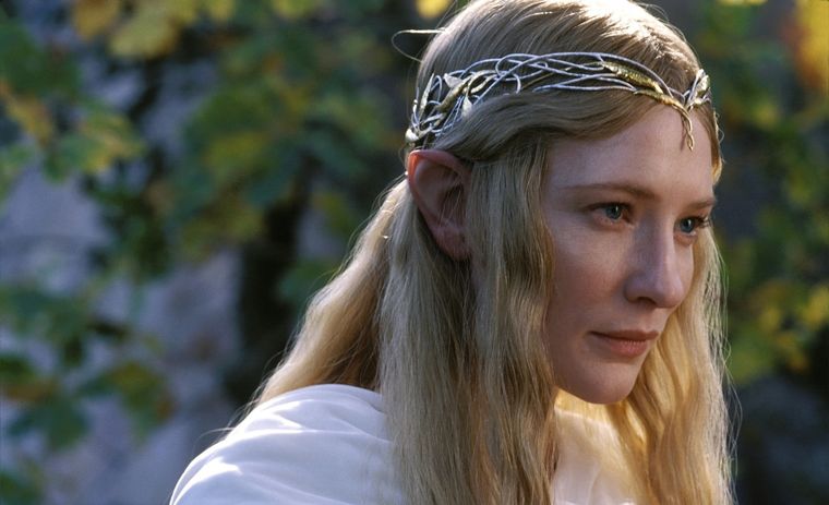 Cate Blanchett interpretó a Galadriel en las películas de El Señor de los Anillos