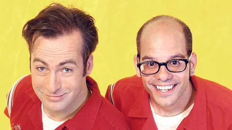 Bob Odenkirk y David Cross en Mr. Show, programa de comedia de los 90