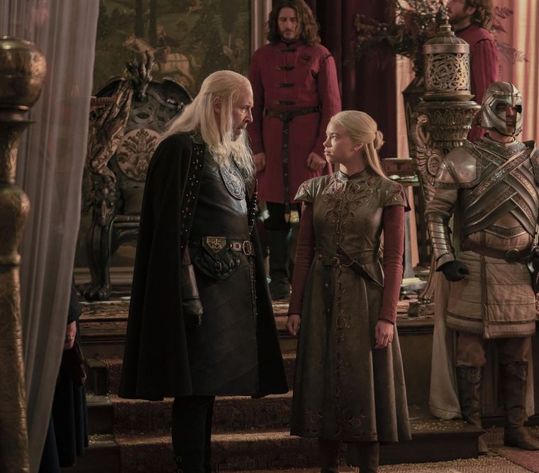 La tensión entre Viserys y Rhaenyra es cada vez peor