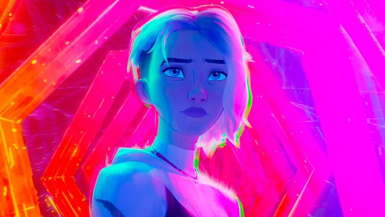 Spider-Gwen se luce en la escena terminada antes del estreno