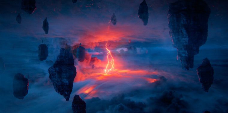 Piedras flotantes, ¿es Pandora? ¡NO! Es el Upside Down. Piedras flotantes, ¿es Pandora? ¡NO! Es el Upside Down.