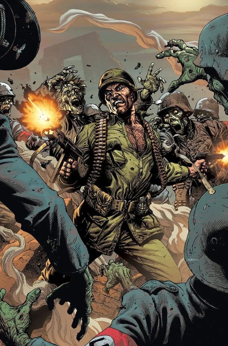 El Sargento también apaleó nazis zombies. El Sargento también apaleó nazis zombies.