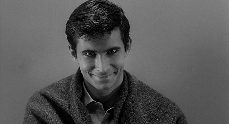Anthony Perkins como Norman Bates en Psycho (1960). Anthony Perkins como Norman Bates en Psycho (1960). 