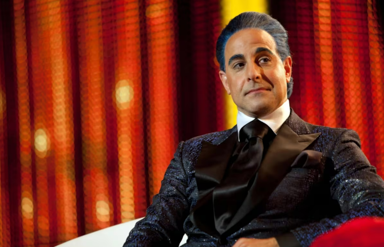 Caesar Flickerman es el animador de Los juegos del hambre 