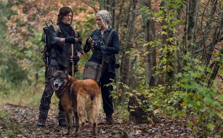 Daryl y Carol se preparan para su serie y esperemos que Dog también esté