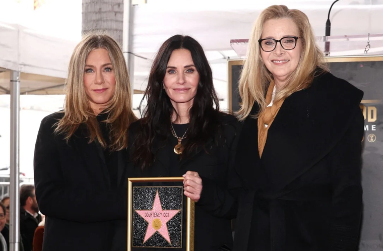 Courteney Cox junto a Jennifer Aniston y Lisa Kudrow