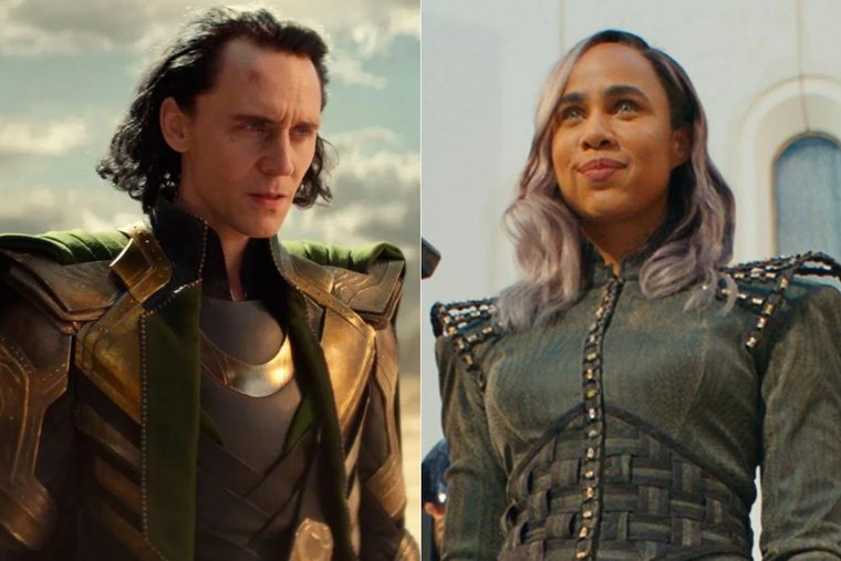 Tom Hiddleston como Loki y Zawe Ashton como Dar-Benn