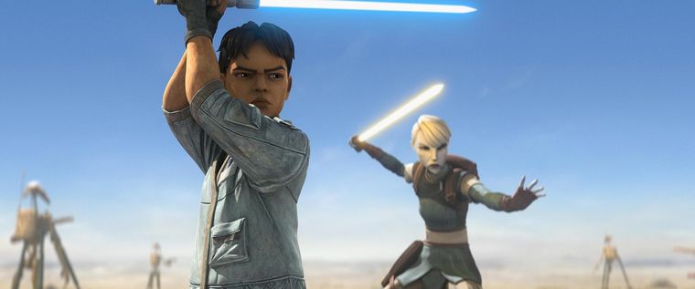 Asajj Ventress y el joven padawan Lyco Strata. Asajj Ventress y el joven padawan Lyco Strata.