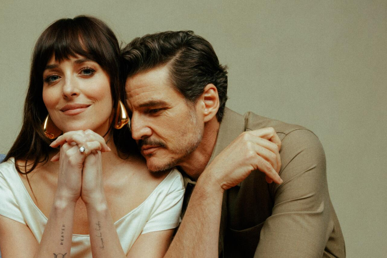 Dakota Johnson y Pedro Pascal comparten pantalla en Materialists