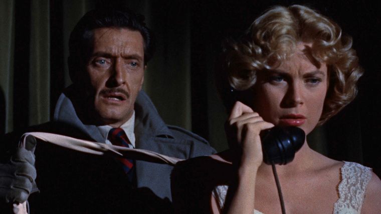 Ray Milland y Grace Kelly en Dial M for Murder. Ray Milland y Grace Kelly en Dial M for Murder.