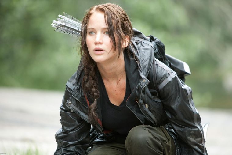 Jennifer Lawrence interpretó a Katniss Everdeen en las películas de Los juegos del hambre