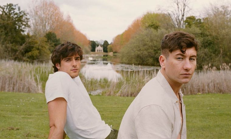 Jacob Elordi y Barry Keoghan en Saltburn. Jacob Elordi y Barry Keoghan en Saltburn.