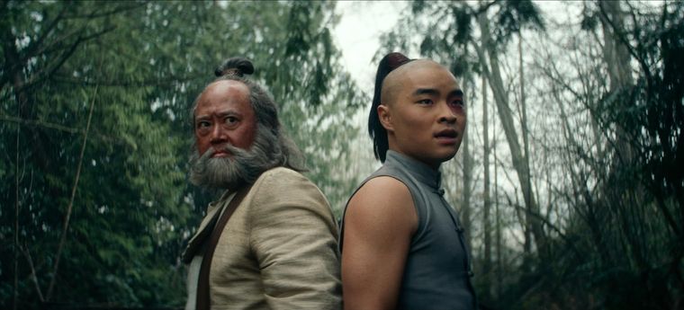 El príncipe Zuko y el General Iroh demuestran sus habilidades