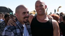 Noel Gugliemi junto a Vin Diesel.