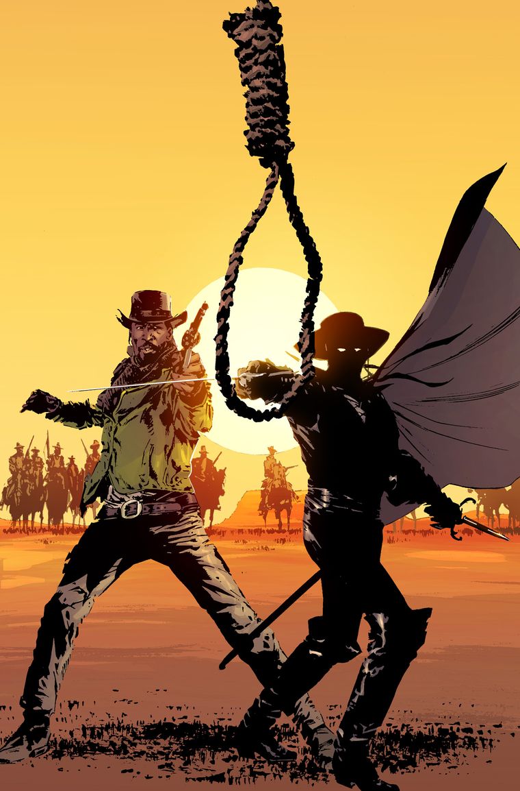 Una de las portadas de Django y El Zorro. Una de las portadas de Django y El Zorro.