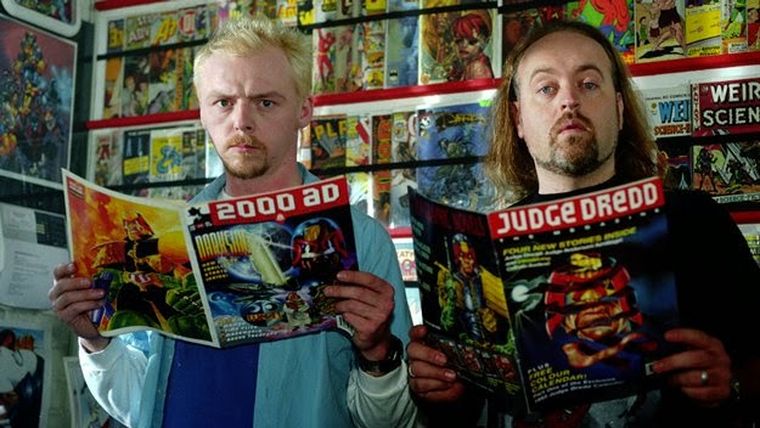 Spaced, creada por Simon Pegg y Jessica Hynes y dirigida por Edgar Wright. Spaced, creada por Simon Pegg y Jessica Hynes y dirigida por Edgar Wright.