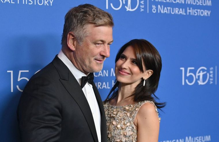 Alec junto a Hilaria Baldwin