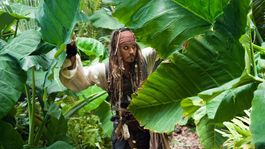 Johnny Depp como el capitán Jack Sparrow