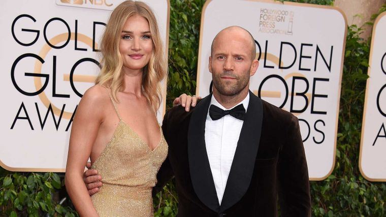 Jason Statham y Rosie Huntington-Whiteley tienen dos hijos.