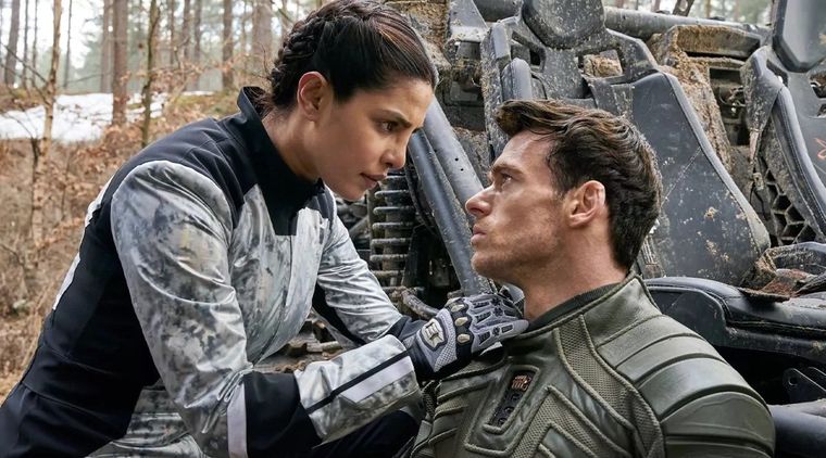 Priyanka Chopra y Richard Madden en Citadel. Priyanka Chopra y Richard Madden en Citadel.