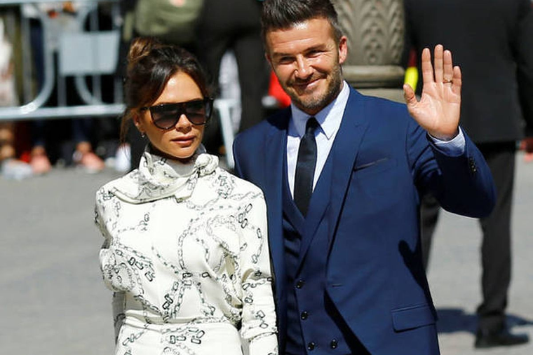 Victoria Beckham sorprendió con una foto de su marido.