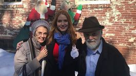 Alicia Witt junto a sus padres