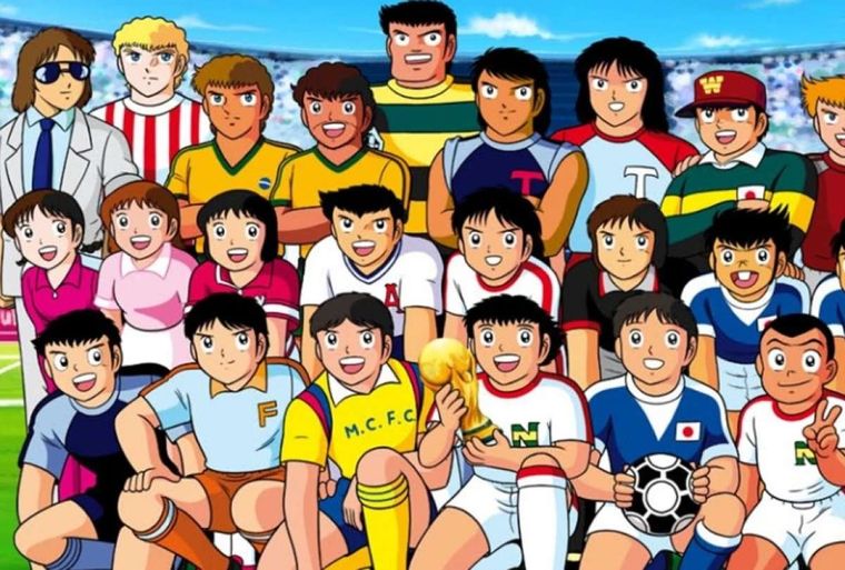 Oliver Atom y los dmeás personajes de Supercampeones