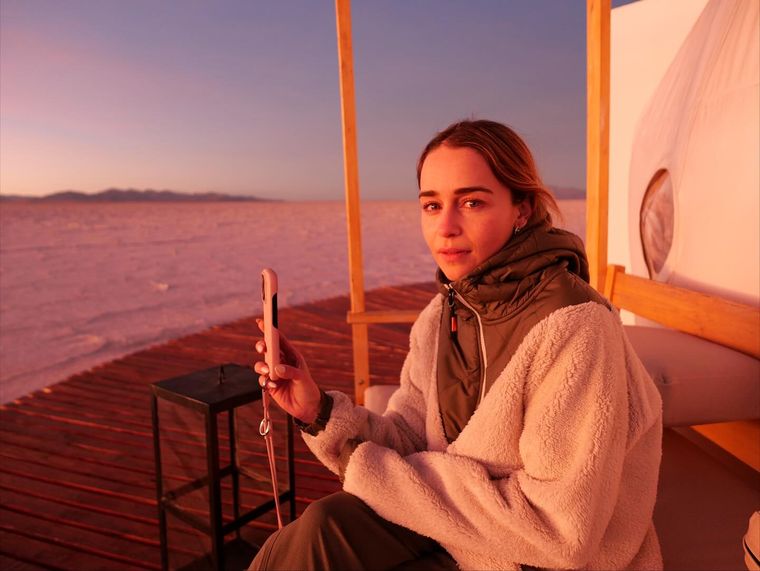 Emilia Clarke y un viaje de ensueño por Argentina. 