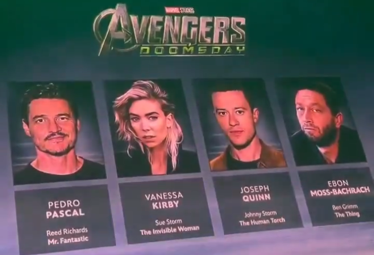 Los Cuatro Fantásticos estarán en el centro de la escena. Los Cuatro Fantásticos estarán en el centro de la escena. 