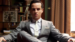 Andrew Scott como James Moriarty en Sherlock. Andrew Scott como James Moriarty en Sherlock.