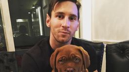 Messi contó dónde esta Hulk, su perro.